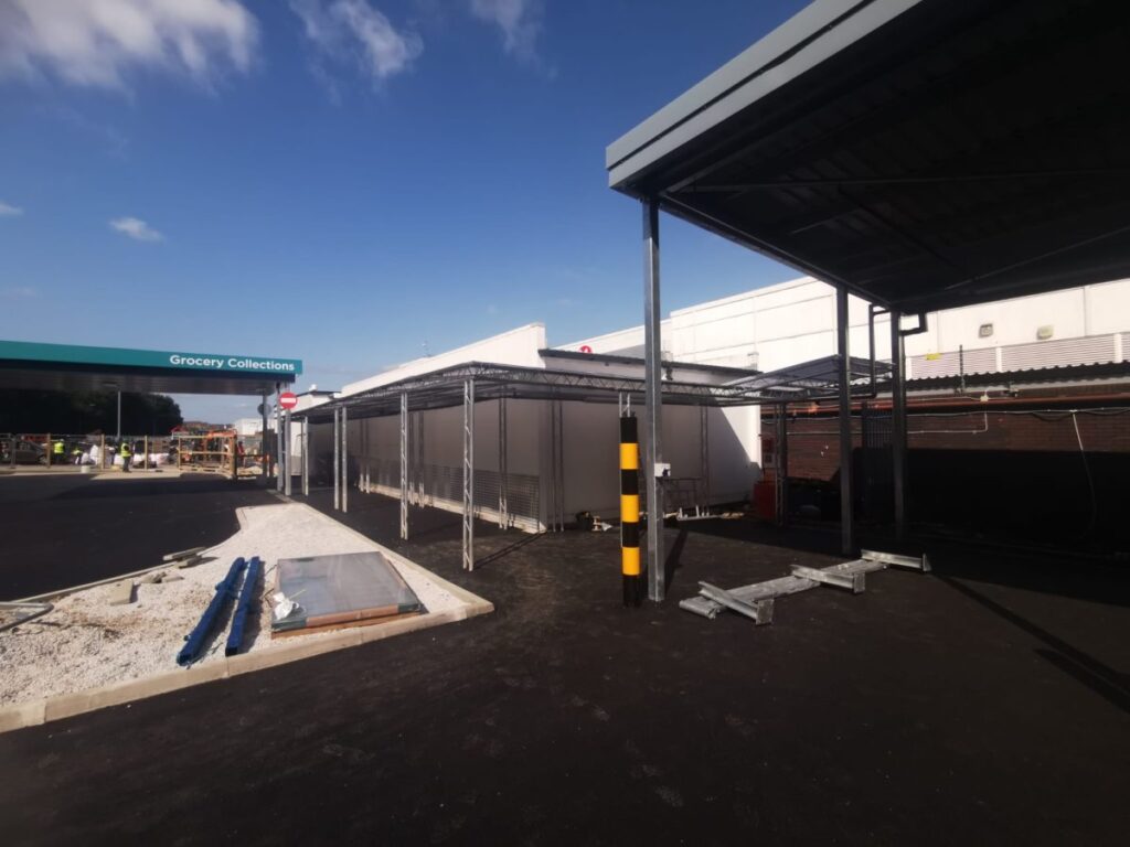 asda walkway canopy protect canopies