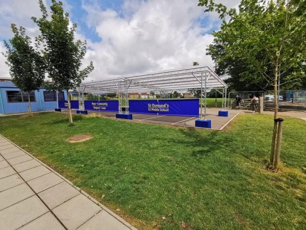 Drop-Off / Entrance Canopy St Osmond's School 3 st osmonds school outdoor canopy protect canopies 2