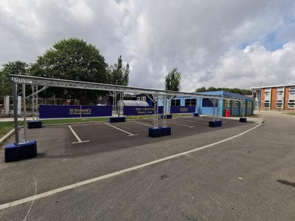 Drop-Off / Entrance Canopy St Osmond's School 2 st osmonds school outdoor canopy protect canopies 3