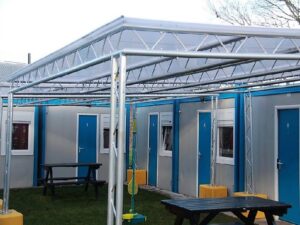 HMP Drakehall outside canopy protect canopies