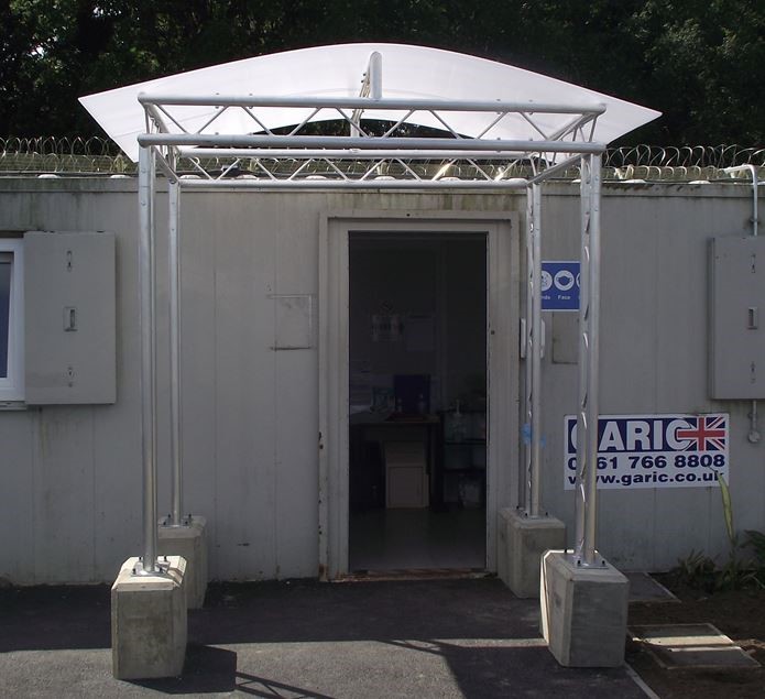 Canopies and Shelters For Prisons 24 prison Officers Entrance canopy