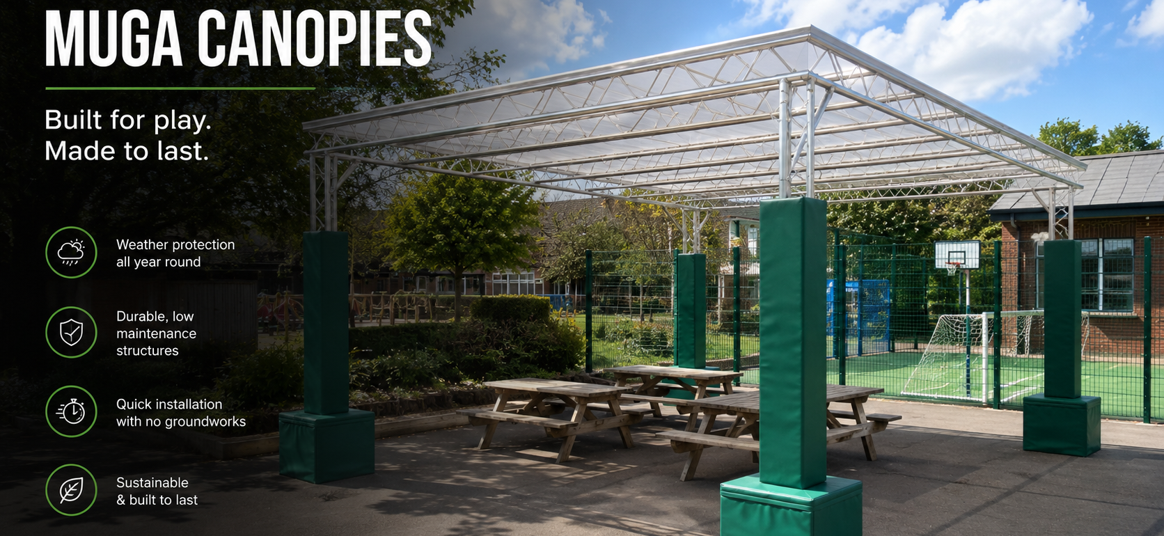muga canopies protect canopies